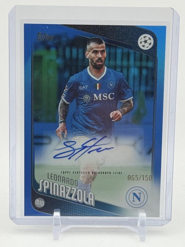 Leonardo Spinazzola 2025 Topps UEFA Club Competition Lámina Azul /150