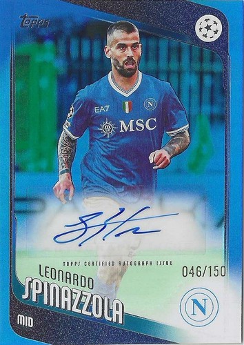 Leonardo Spinazzola 2025 Topps UEFA Club Competitions Blue Foil /150