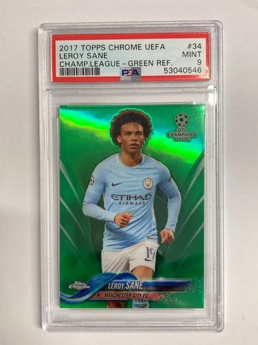 Leroy Sané 2018 Topps Chrome Green /99