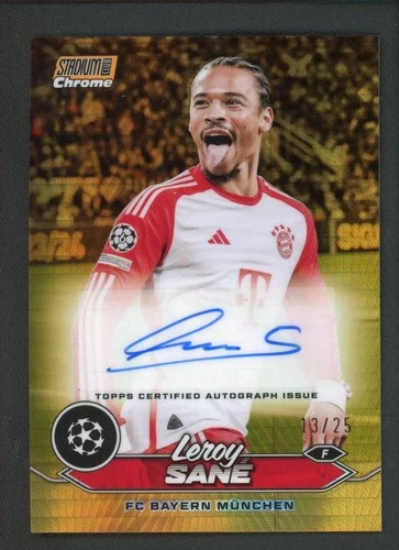 Leroy Sané 2024 Topps Cromado Hyper Gold 13/25