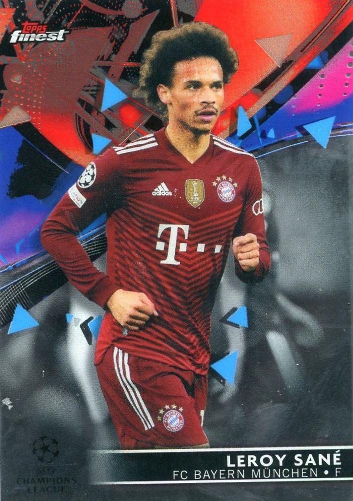 Leroy Sané 2021 Topps Finest UEFA 34