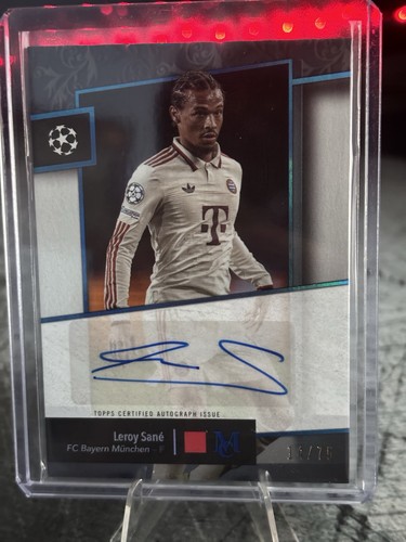 Leroy Sané 2024 Topps Museum Sapphire /75
