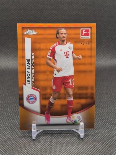 Leroy Sane 2023 Topps Chrome Bundesliga Orange /25