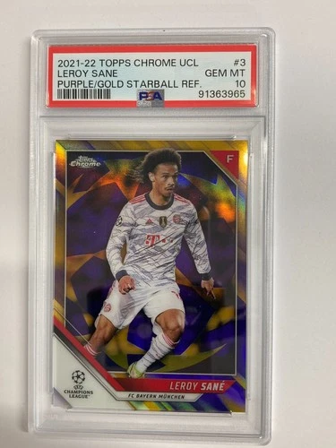 Leroy Sane 2021 Topps Chrome Gold
