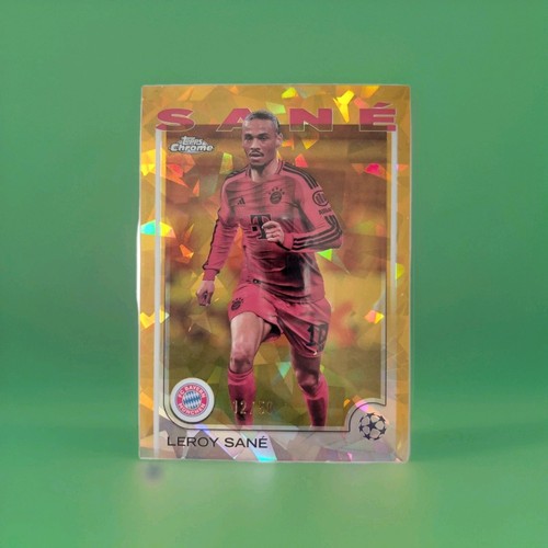 Leroy Sane 2024 Topps Chrome Gold Ice Refractor /50