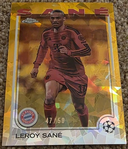 Leroy Sane 2024 Topps Chrome Gold Lava 47/50