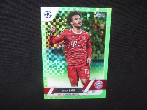 Leroy Sane 2023 Topps Chrome Green Checker /399
