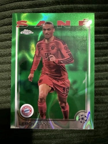 Leroy Sane 2024 Topps Chrome Green Lava /99