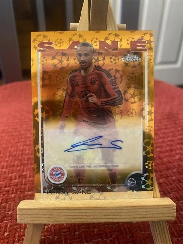 Leroy Sane 2024 Topps Chrome Logofractor /25