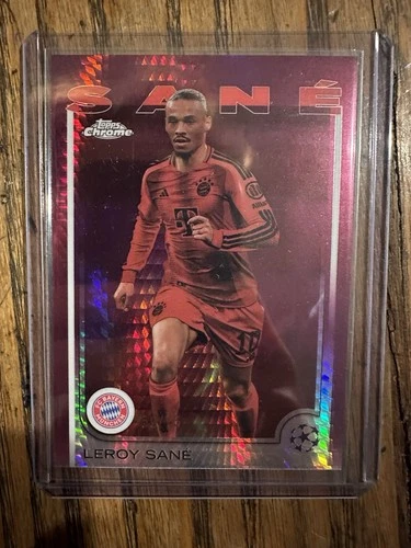 Leroy Sane 2024 Topps Chrome Magenta Prism