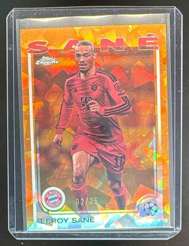 Leroy Sane 2024 Topps Chrome Sapphire Orange /25