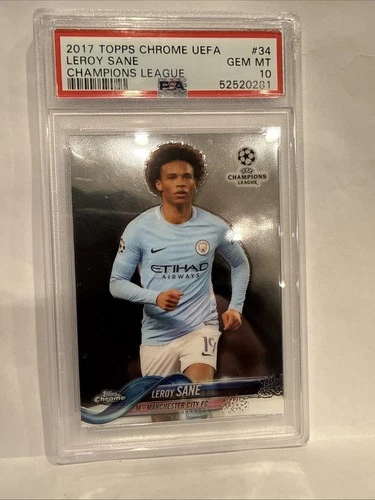 Leroy Sane 2017 Topps Chrome UEFA Champions League