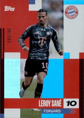 Leroy Sane 2025 Topps FC Bayern Munich Team Set /150