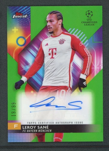 Leroy Sane 2024 Topps Finest Green 19/99