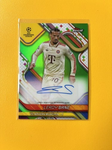 Leroy Sane 2024 Topps Finest Green /99
