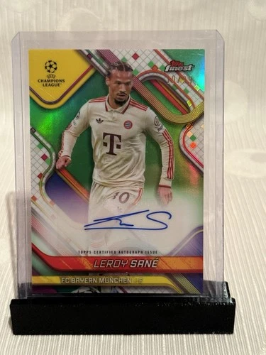 Leroy Sane 2024 Topps Finest Green Wave /99
