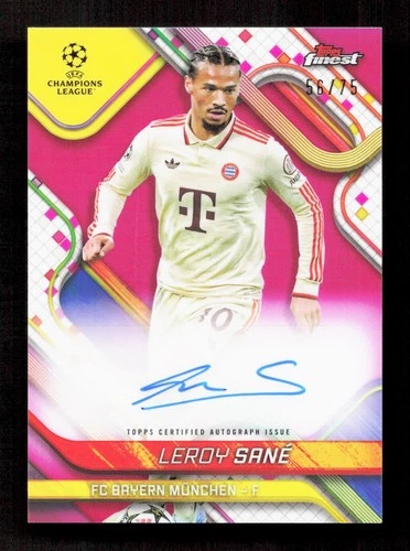 Leroy Sane 2024 Topps Finest Pink /75
