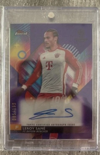 Leroy Sane 2023 Topps Finest Purple /199