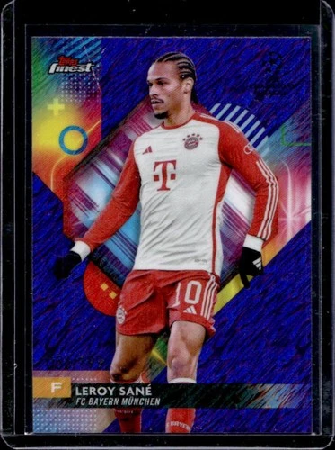 Leroy Sane 2023 Topps Finest Purple Shimmer Refractor /199