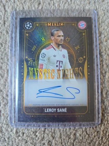 Leroy Sane 2024 Topps Merlin Chrome Gold /50