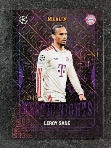 Leroy Sane 2024 Topps Merlin Chrome Purple Mojo /15