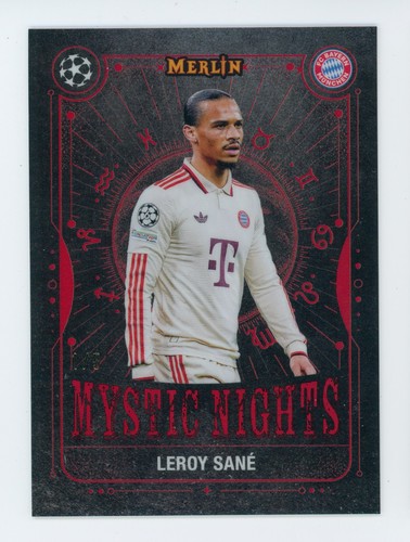 Leroy Sane 2024 Topps Merlin Chrome Rojo /5