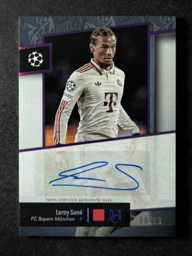 Leroy Sane 2024 Topps Museum Collection UEFA Amethyst /99