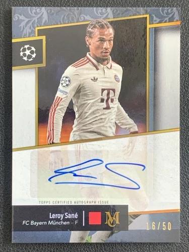 Leroy Sane 2024 Topps Museum Gold /50