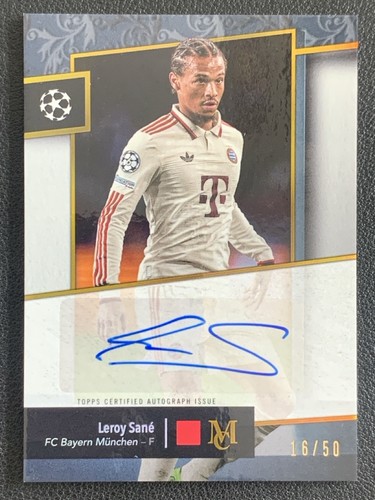 Leroy Sane 2024 Topps Museum Oro /50