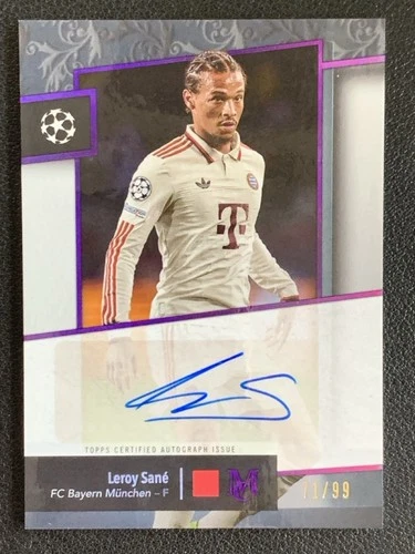 Leroy Sane 2024 Topps Museum Purple /99