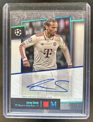 Leroy Sane 2024 Topps Museum Zaffiro /75