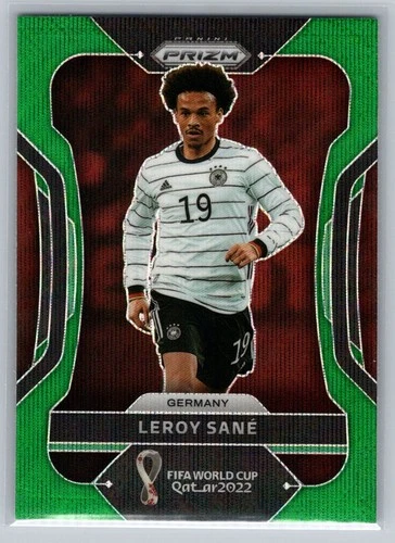 Leroy Sane 2022 Panini Prizm Green Wave