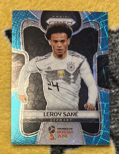 Leroy Sane 2018 Panini Prizm Light Blue Lazer /125
