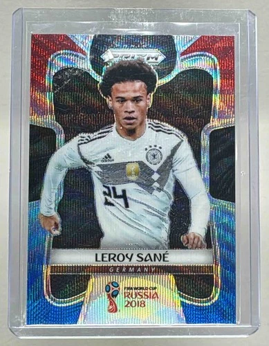 Leroy Sane 2018 Panini Prizm Red & Blue Wave