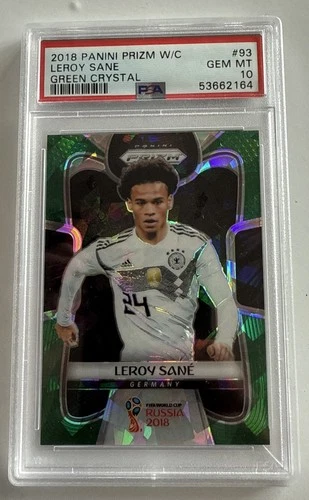 Leroy Sane 2018 Panini Prizm World Cup Green Crystal Prizm /25