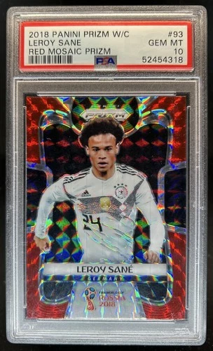 Leroy Sane 2018 Panini Prizm World Cup Red Mosaic