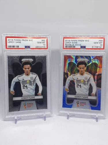 Leroy Sane 2018 Panini Prizm World Cup Red/Blue Wave