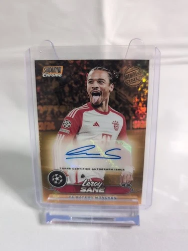 Leroy Sane 2023 Topps Stadium Club Chrome Gold /50