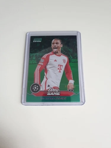 Leroy Sane 2024 Topps Stadium Club Chrome Green Refractor /150
