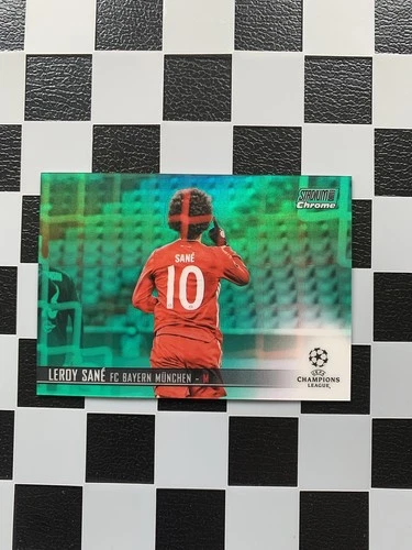 Leroy Sane 2020 Topps Stadium Club Chrome UCL Green /99