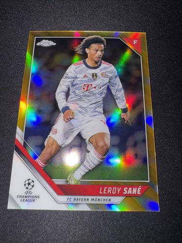 Leroy Sane 2021 Topps UEFA Champions League Gold Foil /50