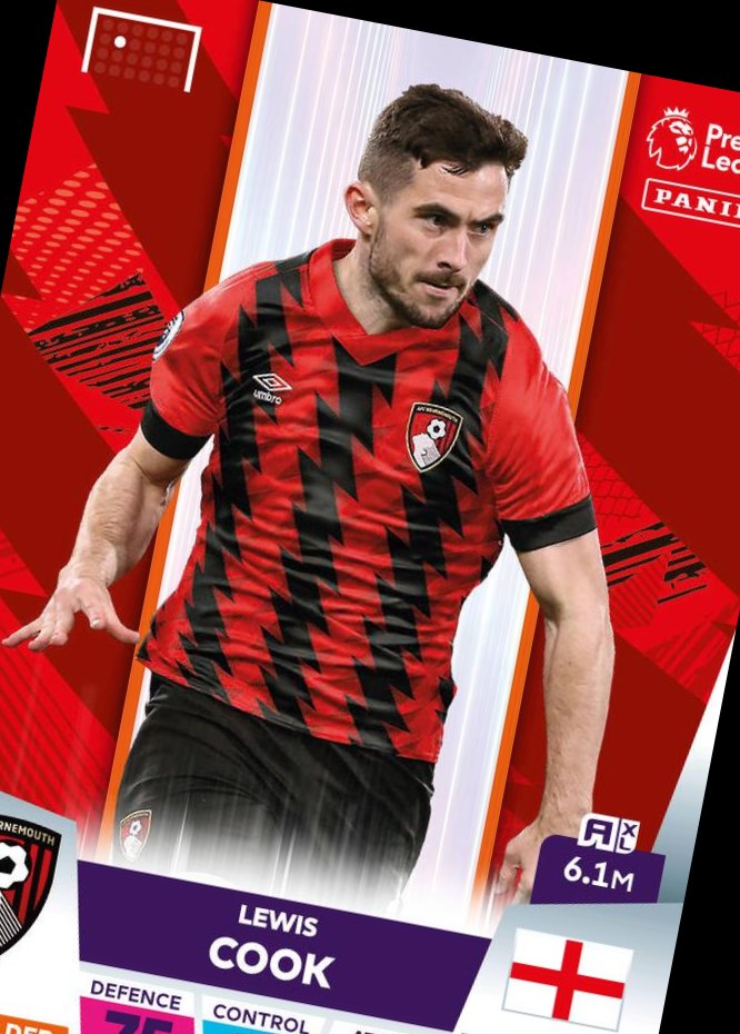 Lewis Cook 2023 Panini Adrenalyn XL Premier League