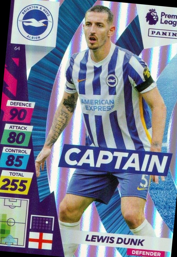 Lewis Dunk 2021 Panini Adrenalyn XL Premier League Plus