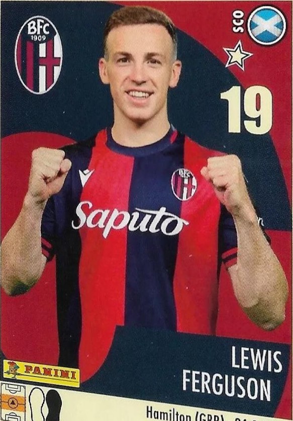 Lewis Ferguson 2024 Panini Calciatori Stickers