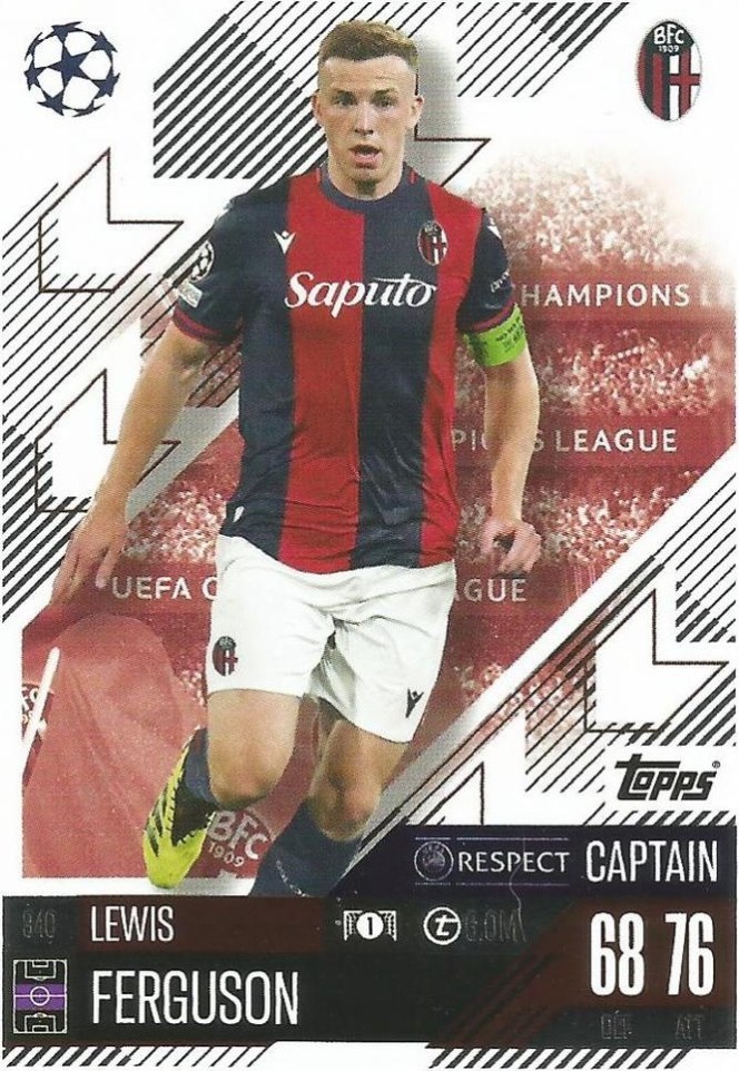 Lewis Ferguson 2024 Topps Match Attax UEFA Club Competitions