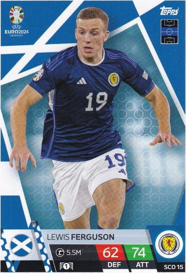 Lewis Ferguson 2024 Topps Match Attax UEFA EURO