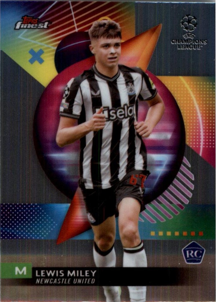 Lewis Miley 2023 Topps Finest UEFA Club Competitions