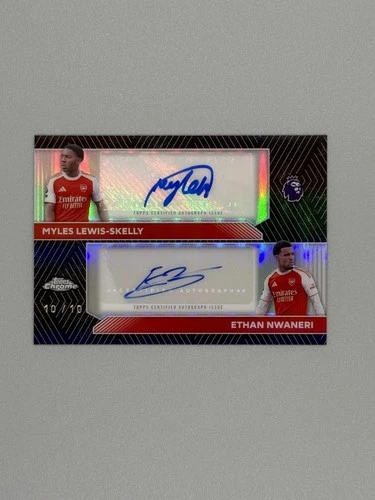 Lewis-Skelly & Nwaneri 2026 Topps Cromo Premier League Black Refractor /10