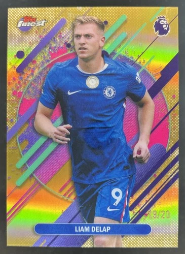Liam Delap 2026 Topps Finest Gold Refractor /20