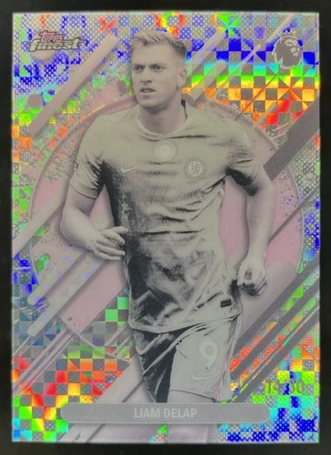 Liam Delap 2026 Topps Finest Raro Pearl Checkerboard /30